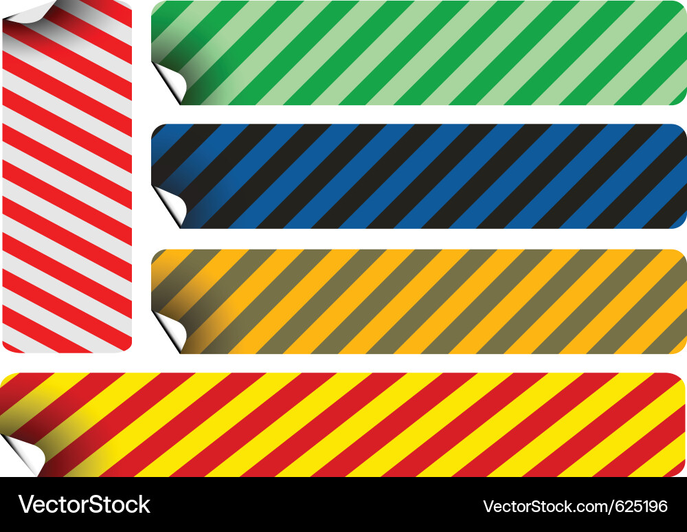 Sticker labels Royalty Free Vector Image - VectorStock