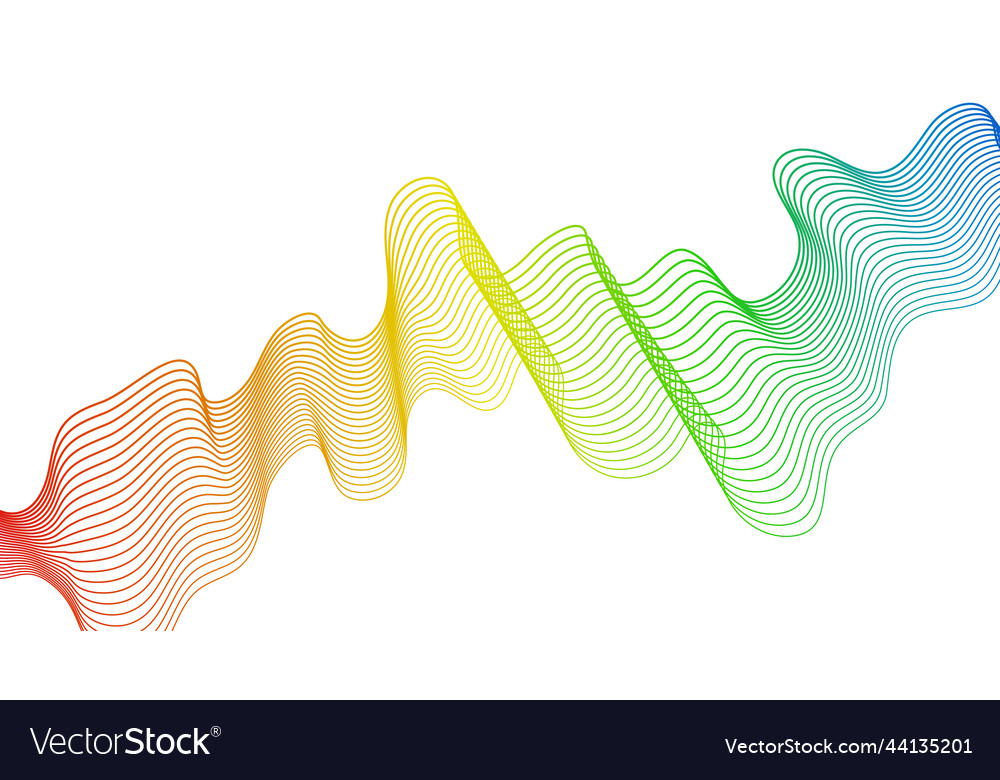 Abstract backdrop with wave gradient lines vector image Abstract backdrop with wave gradient lines