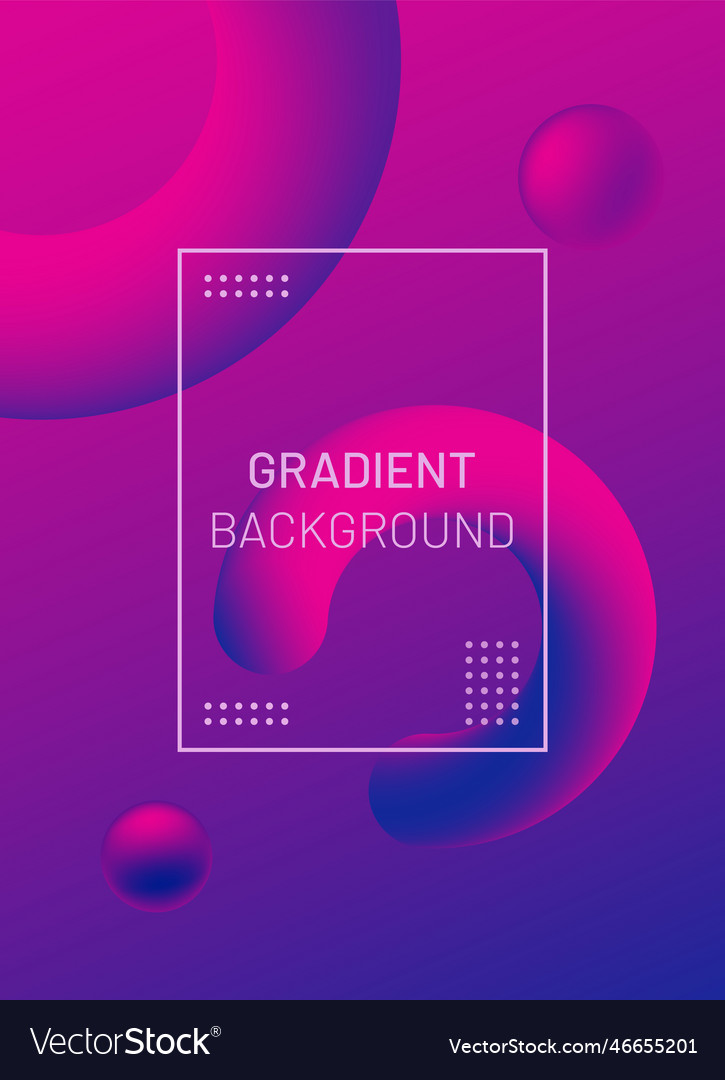 Abstract cover template with fluid gradient curve vector image Abstract cover template with fluid gradient curve