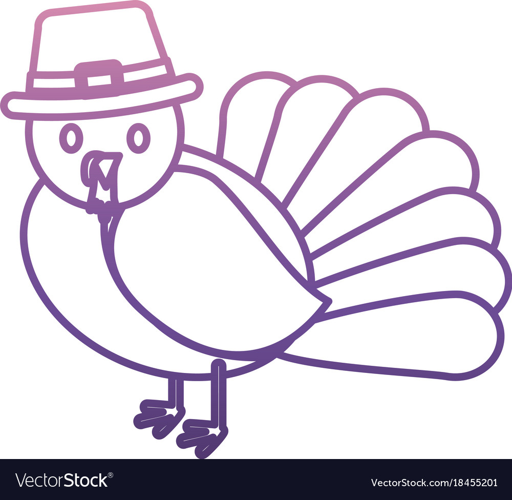 Cartoon turkey icon