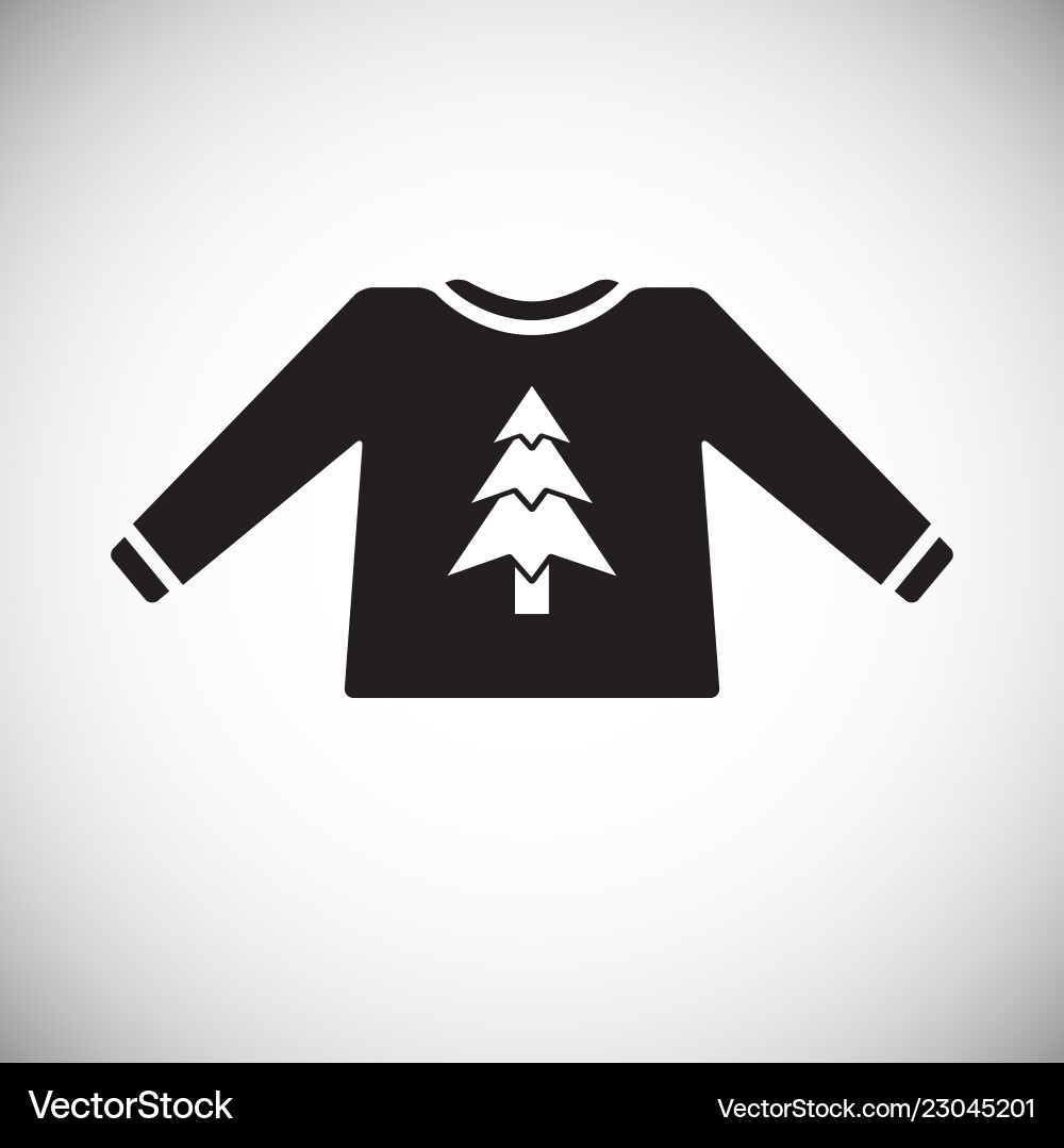 Christmas sweeter icon on white background Vector Image
