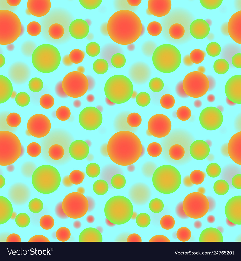 Deep 3d sphere particles seamless pattern