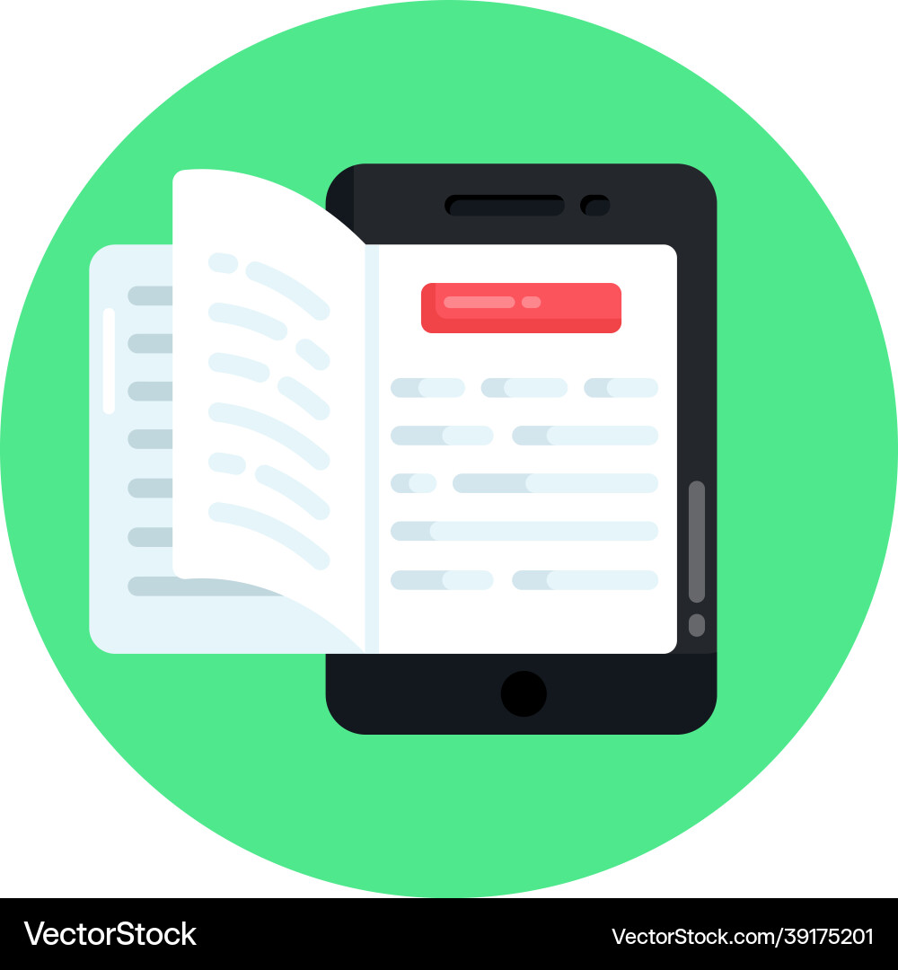 Online reading Royalty Free Vector Image - VectorStock