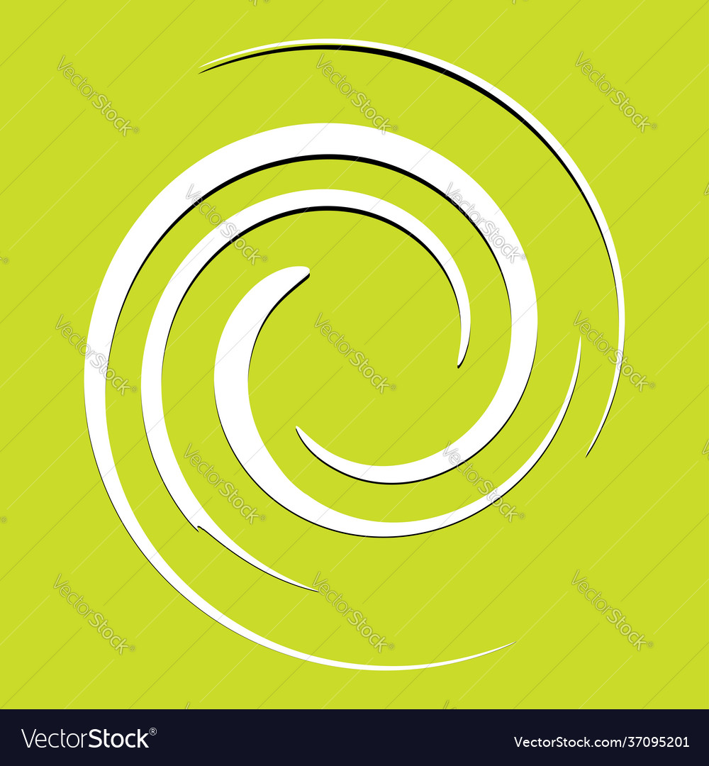Spiral volute helix abstract design element swirl vector image Spiral volute helix abstract design element swirl