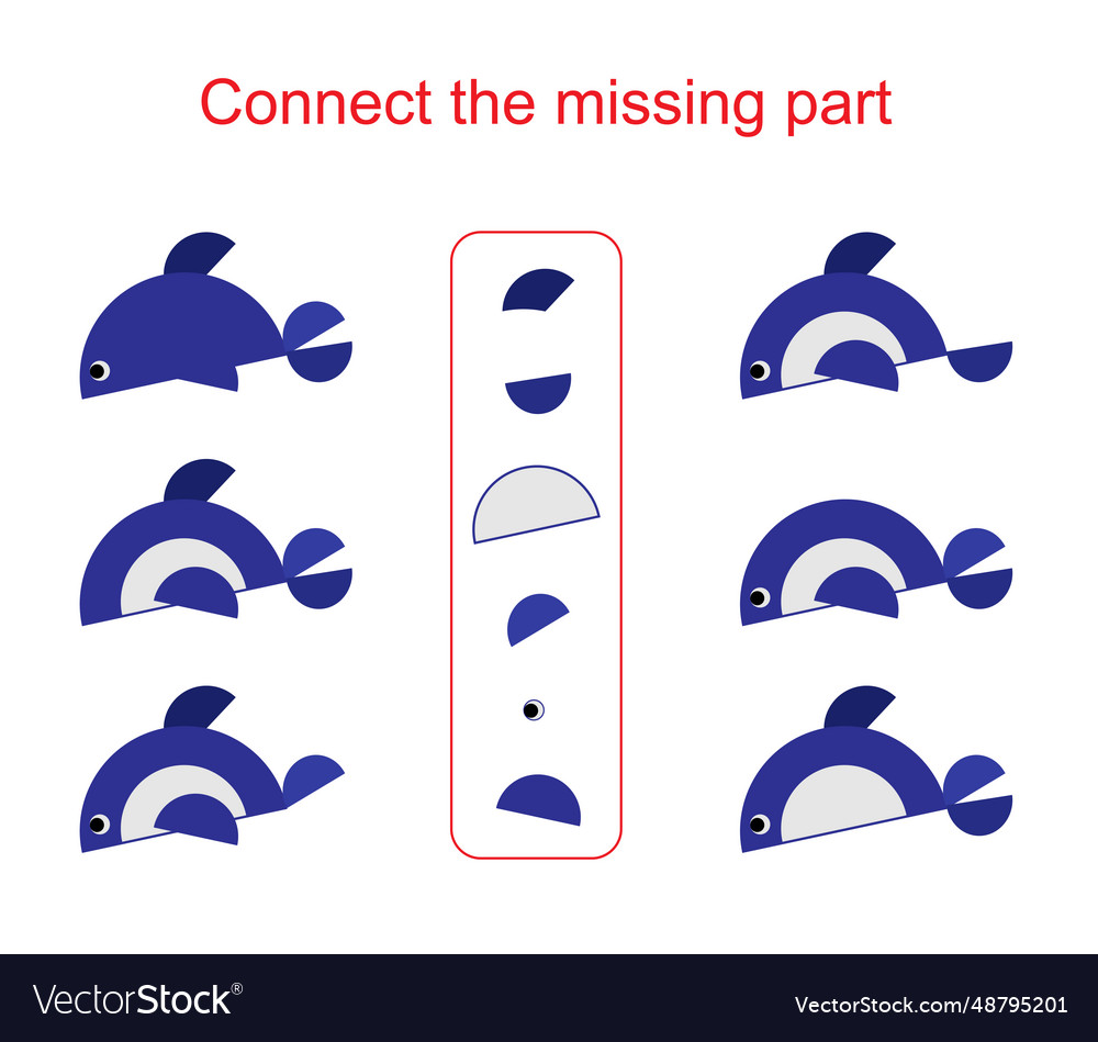 Task for the development of attention and logic vector image Task for the development of attention and logic