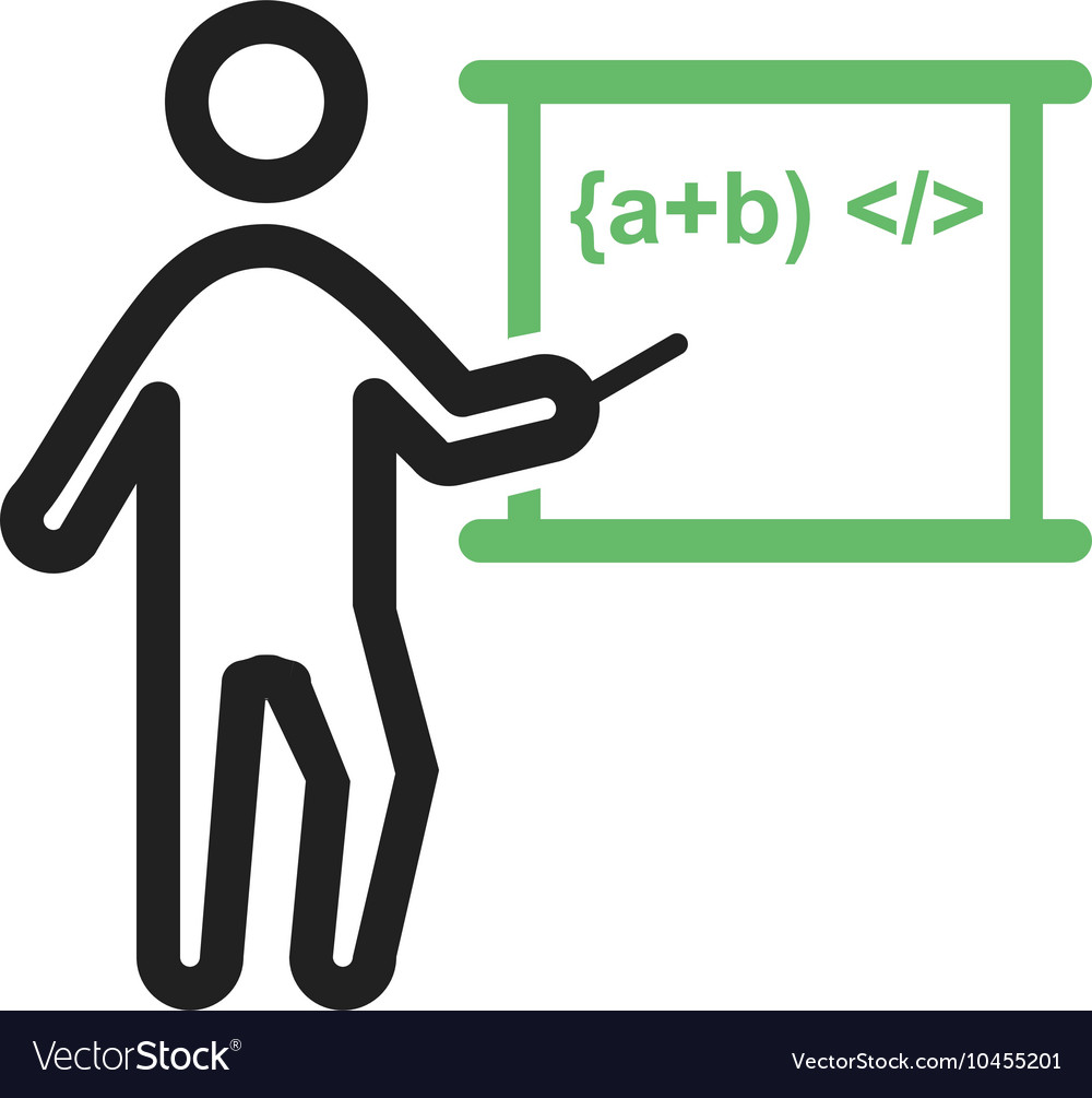 Teacher Teaching Royalty Free Vector Image - Vectorstock