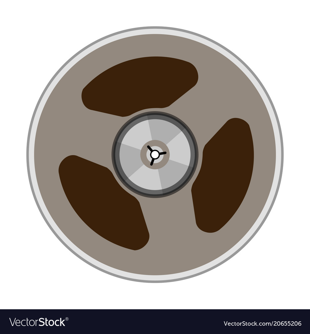 A tape bobbin Royalty Free Vector Image VectorStock