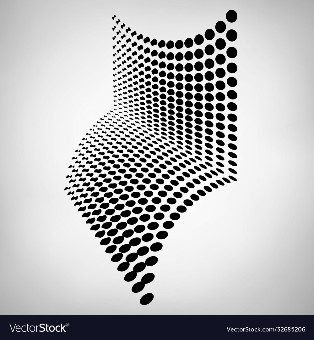 Abstract geometric element with distortion effect vector image Abstract geometric element with distortion effect