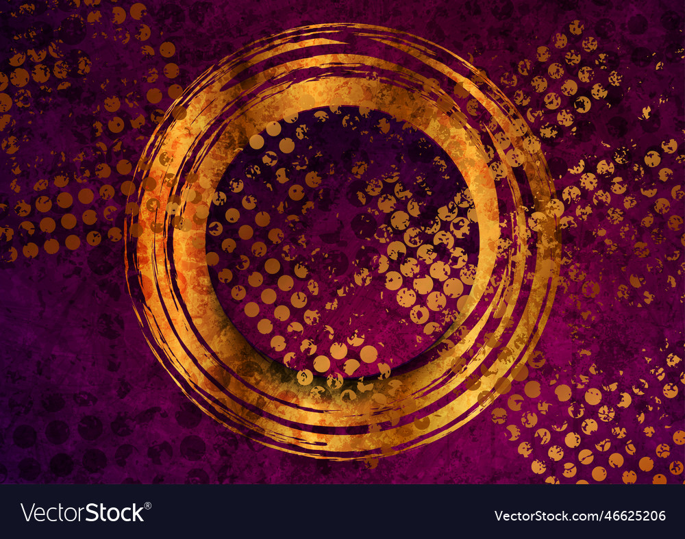 Abstract purple and golden grunge corporate