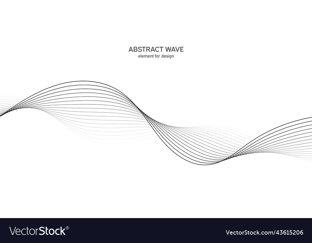 Abstract wave element for design digital