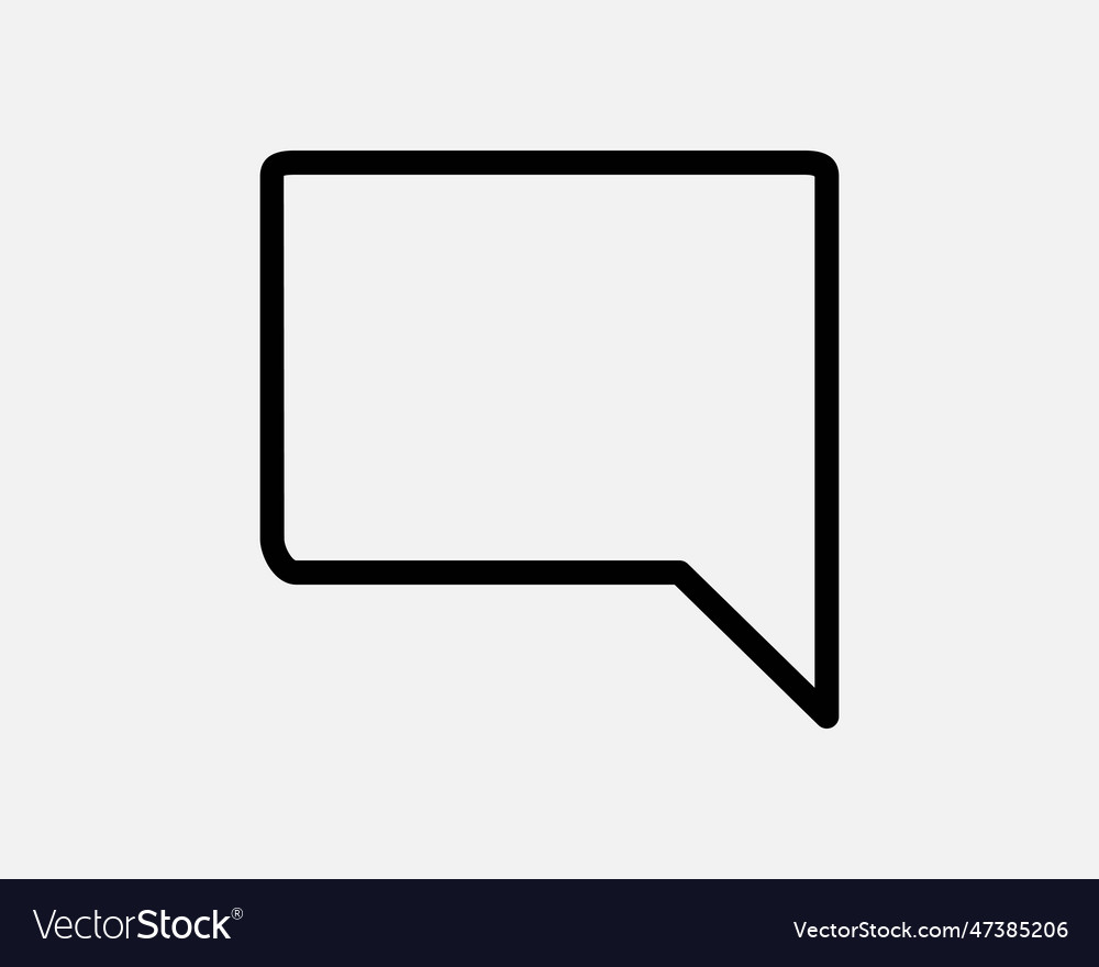 Chat box line icon Royalty Free Vector Image - VectorStock