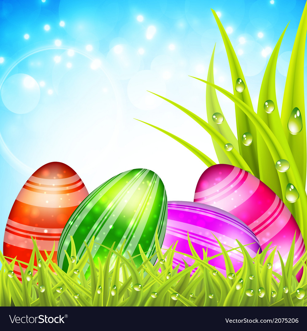 Easter eggs Royalty Free Vector Image - VectorStock