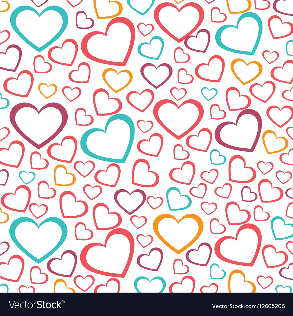 Heart love card decoration Royalty Free Vector Image