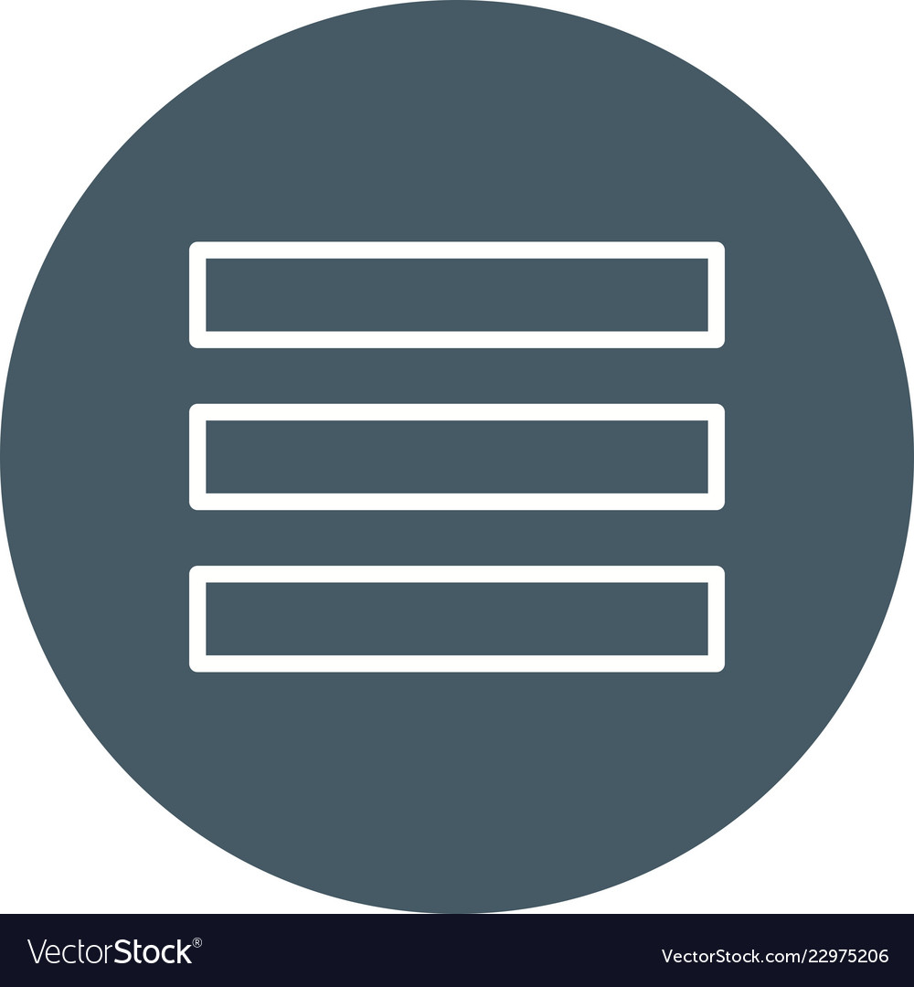 Menu icon Royalty Free Vector Image - VectorStock