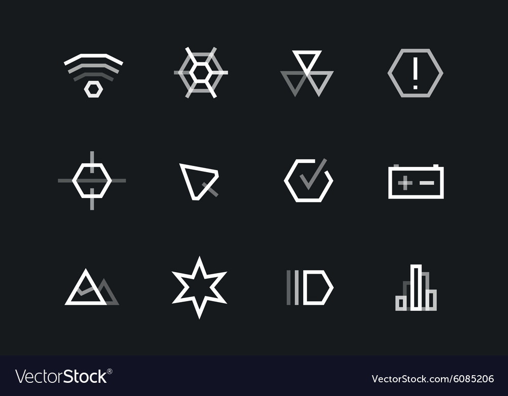 Modern Outline UI Icons