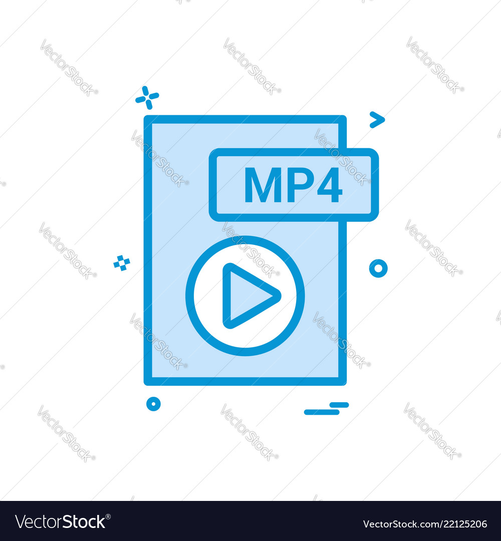 MP4 File Format Icon