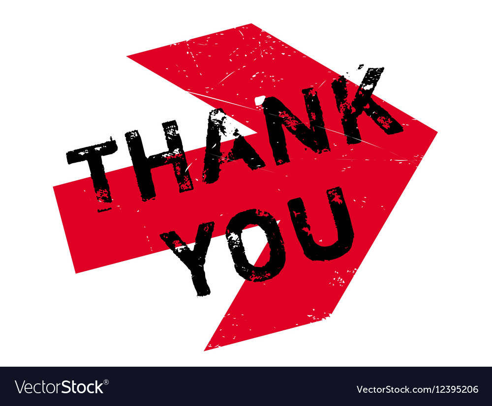 Thank you stamp Royalty Free Vector Image - VectorStock
