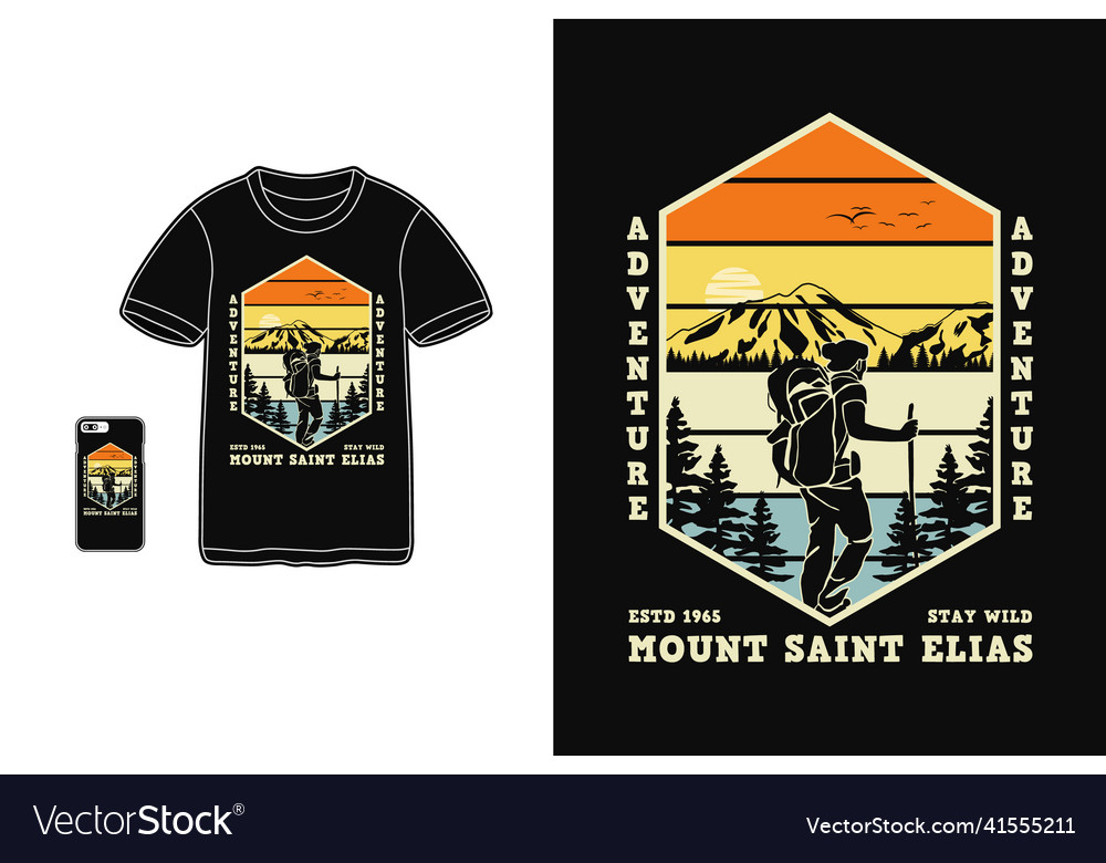 Adventure mount saint elias t shirt design