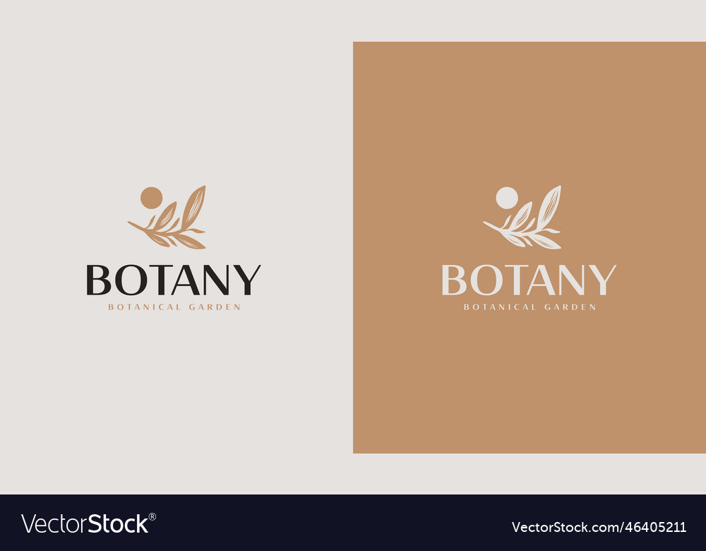 Botanischer Garten Logo universal kreative Premium