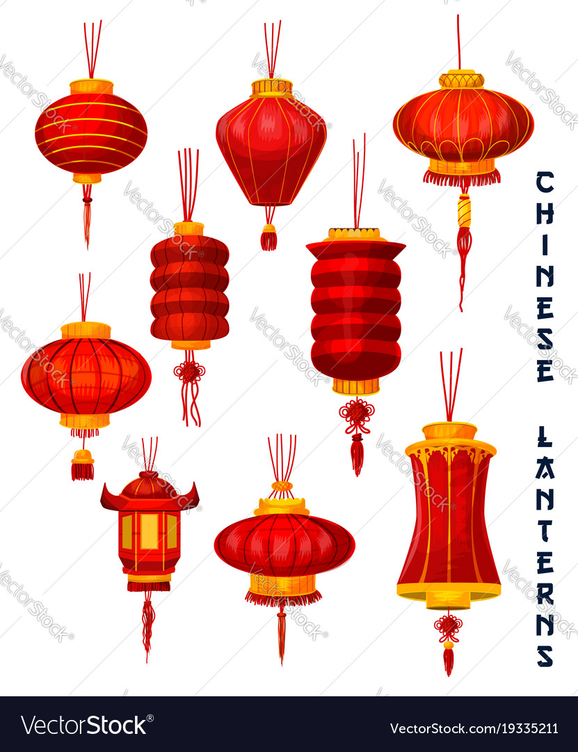 red paper lanterns