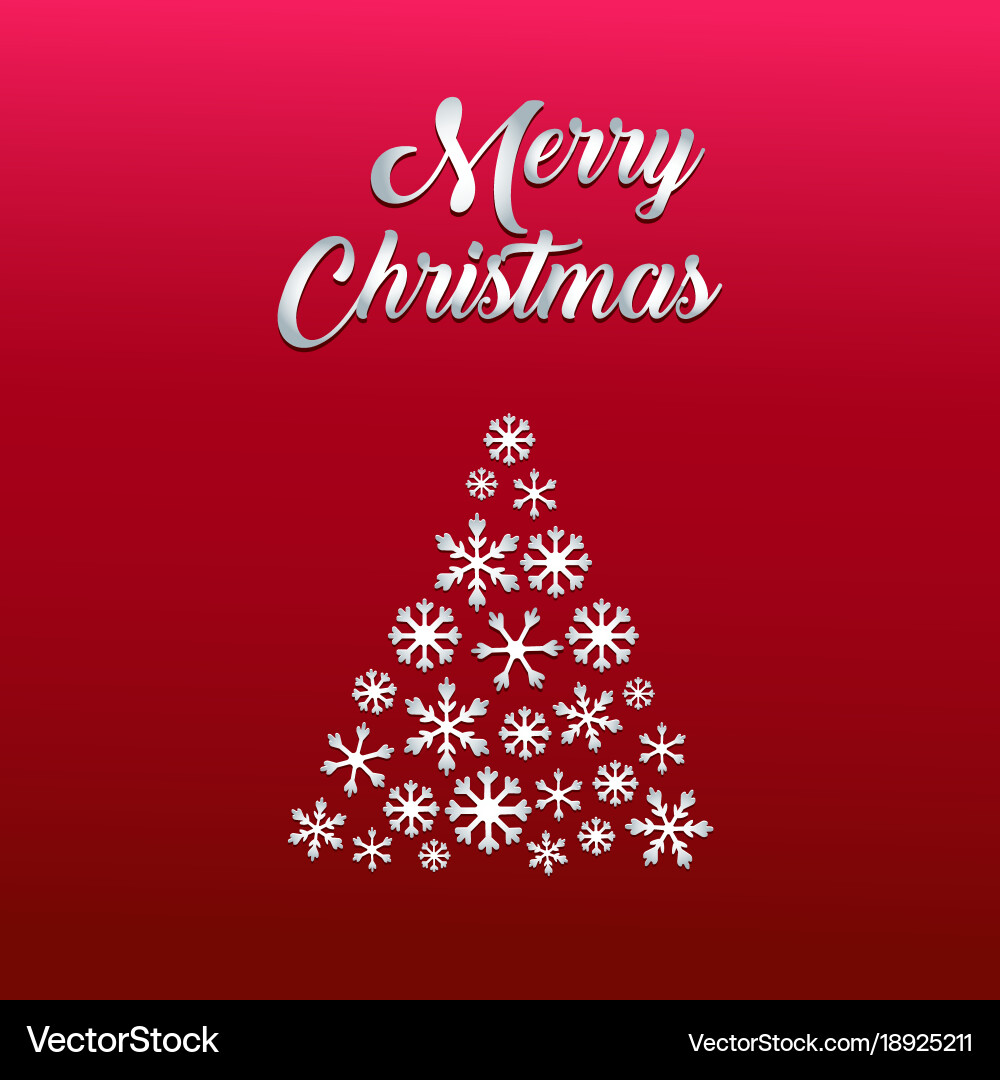 Christmas background with tree Royalty Free Vector Image