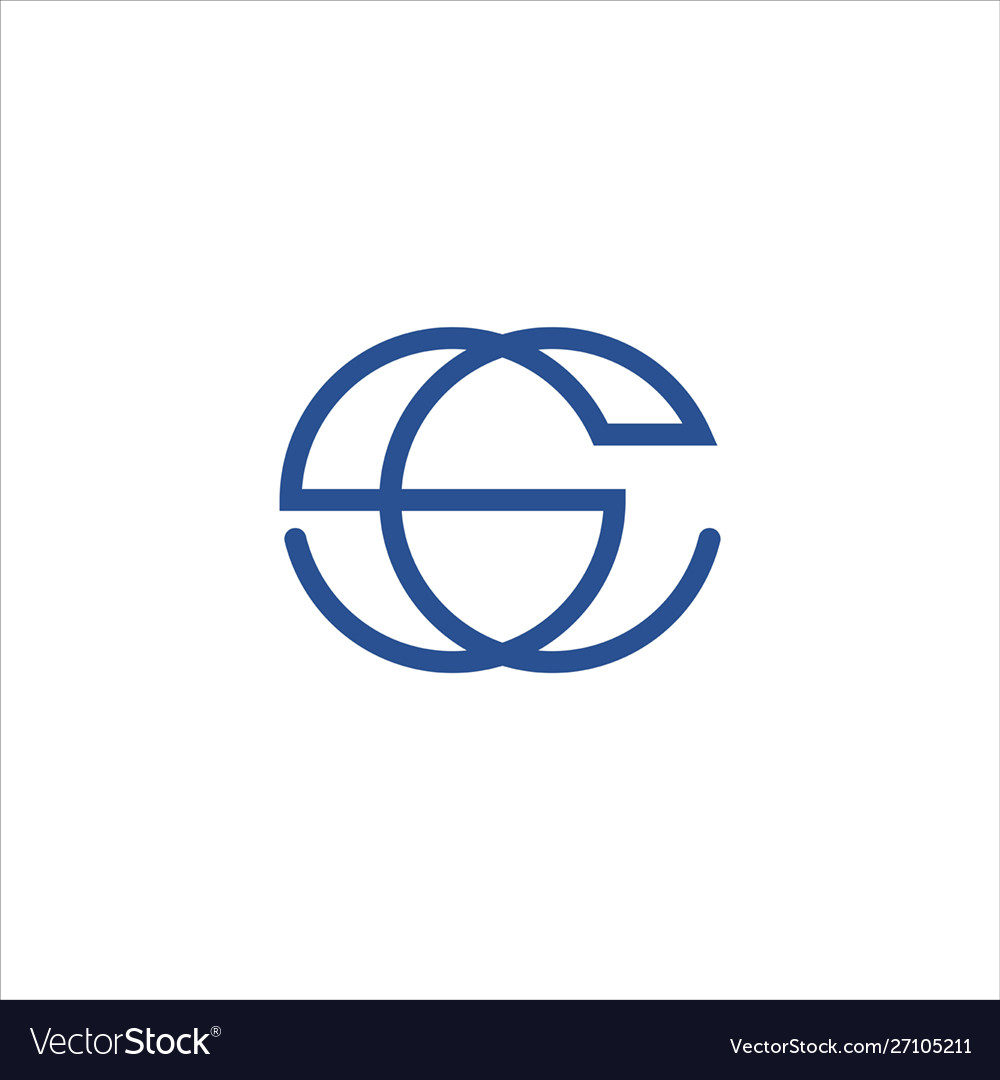 Cs and sc creative initial based letter