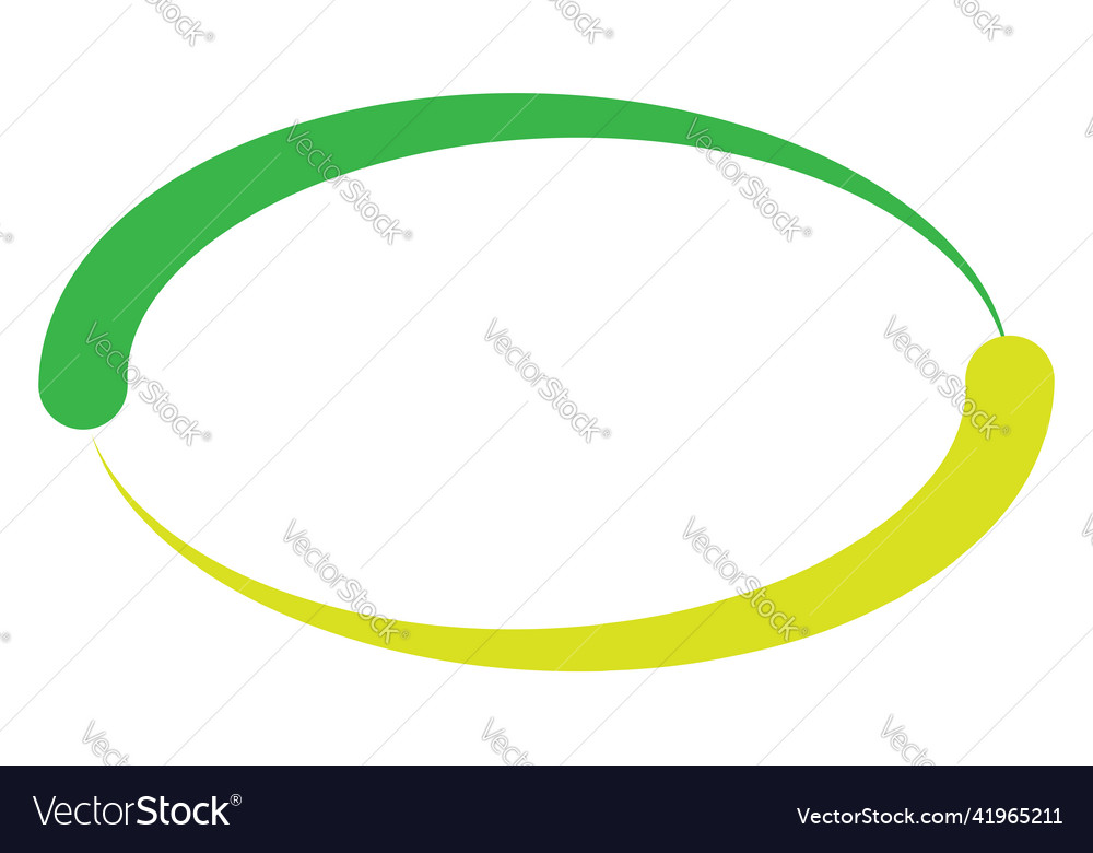 Ellipse oval frame border banner tag