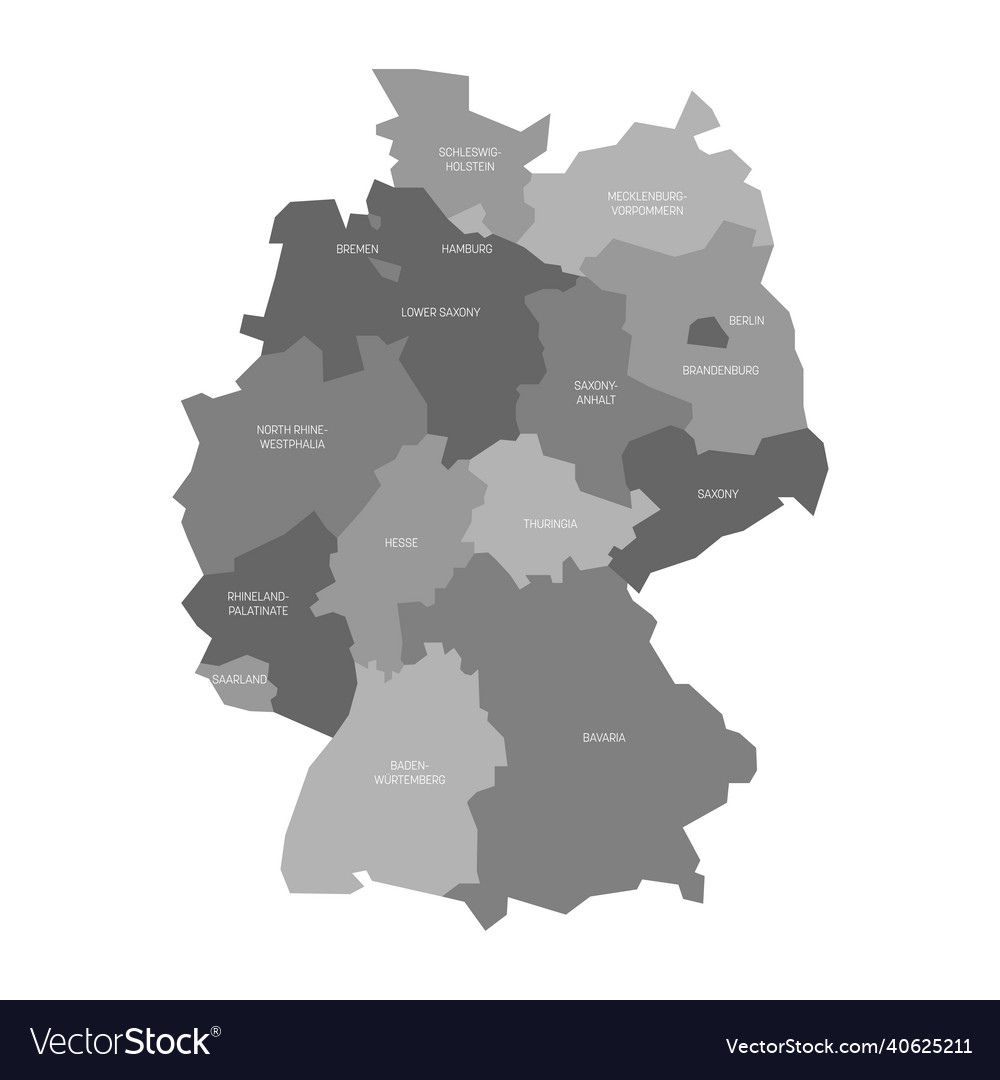 Germany - map of states and city