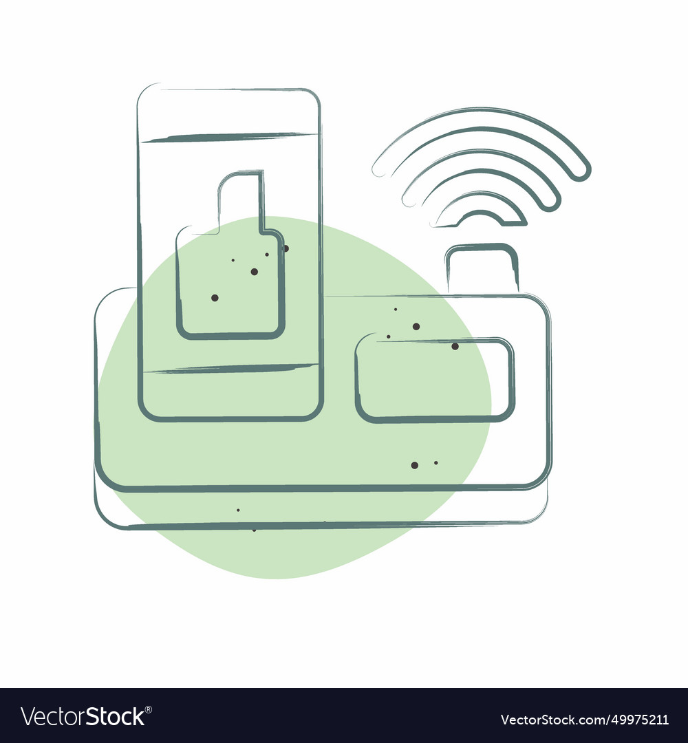 Icon wireless charger related to smart home