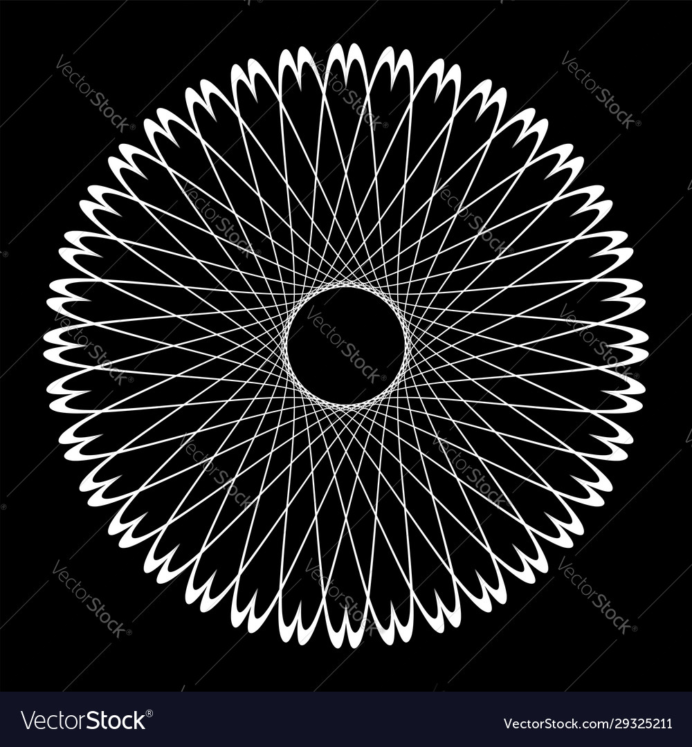 Pattern in circle shape Royalty Free Vector Image