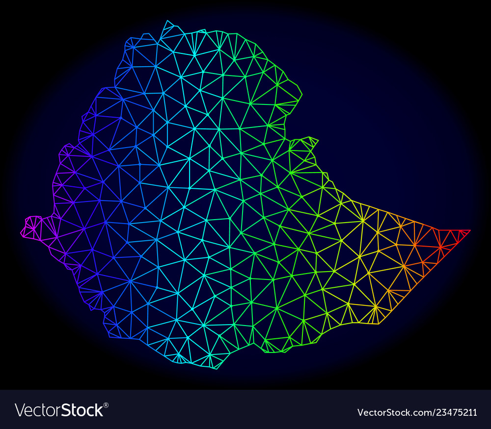 Polygonal carcass spectrum mesh map