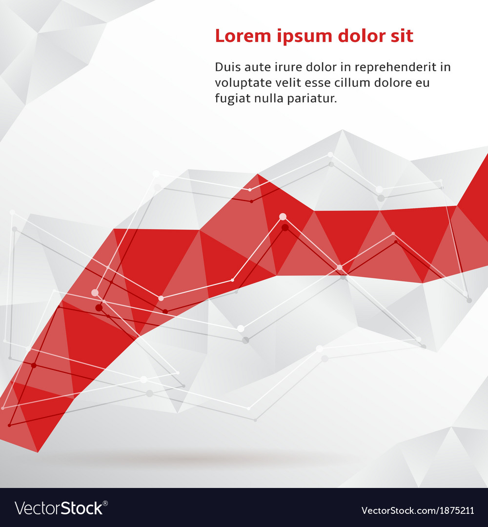 Red abstract geometric background Royalty Free Vector Image