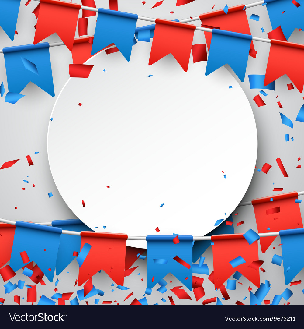 Round background with flags Royalty Free Vector Image