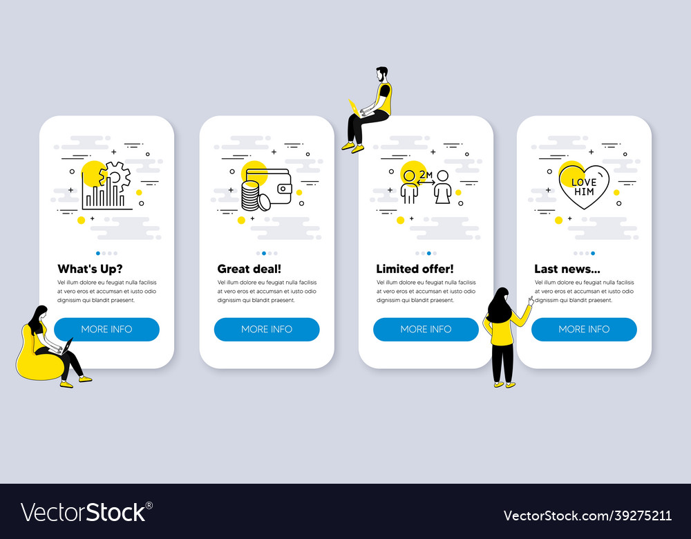 Set of line icons related to payment method