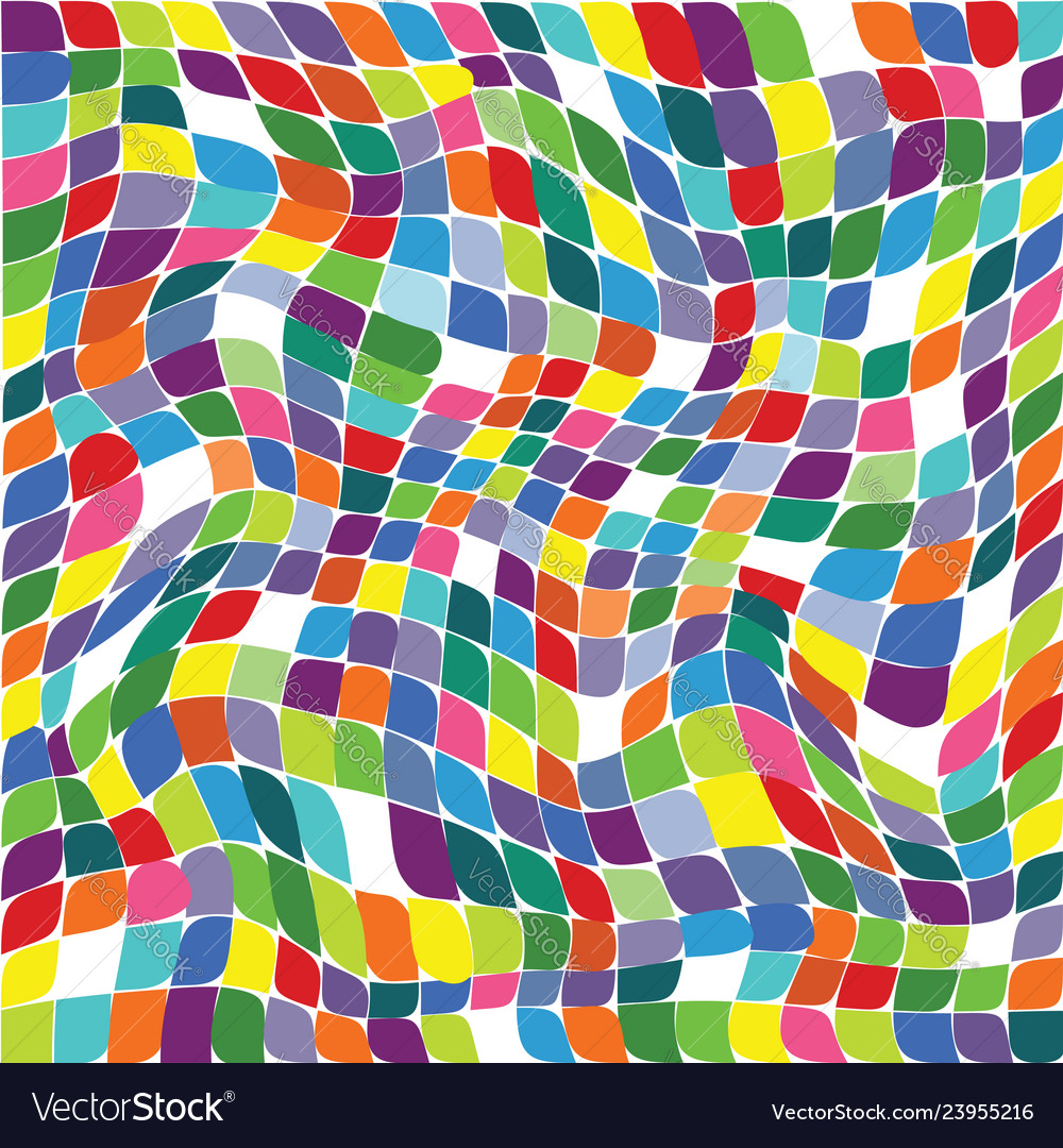 A seamless repeating pattern of colored squares Vector Image