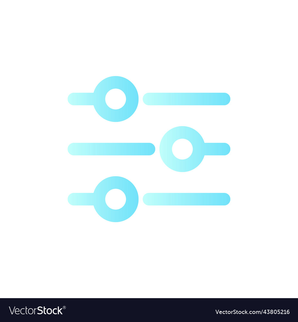 Adjustments flat gradient color ui icon