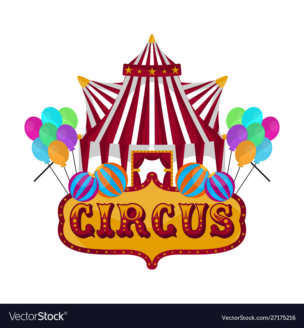 Isolated circus tent Royalty Free Vector Image