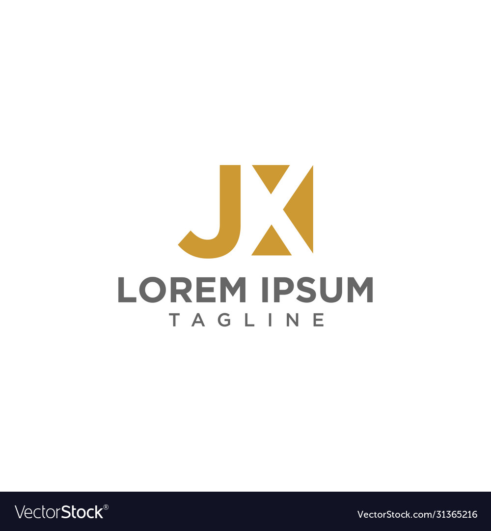 Jx negative space logo