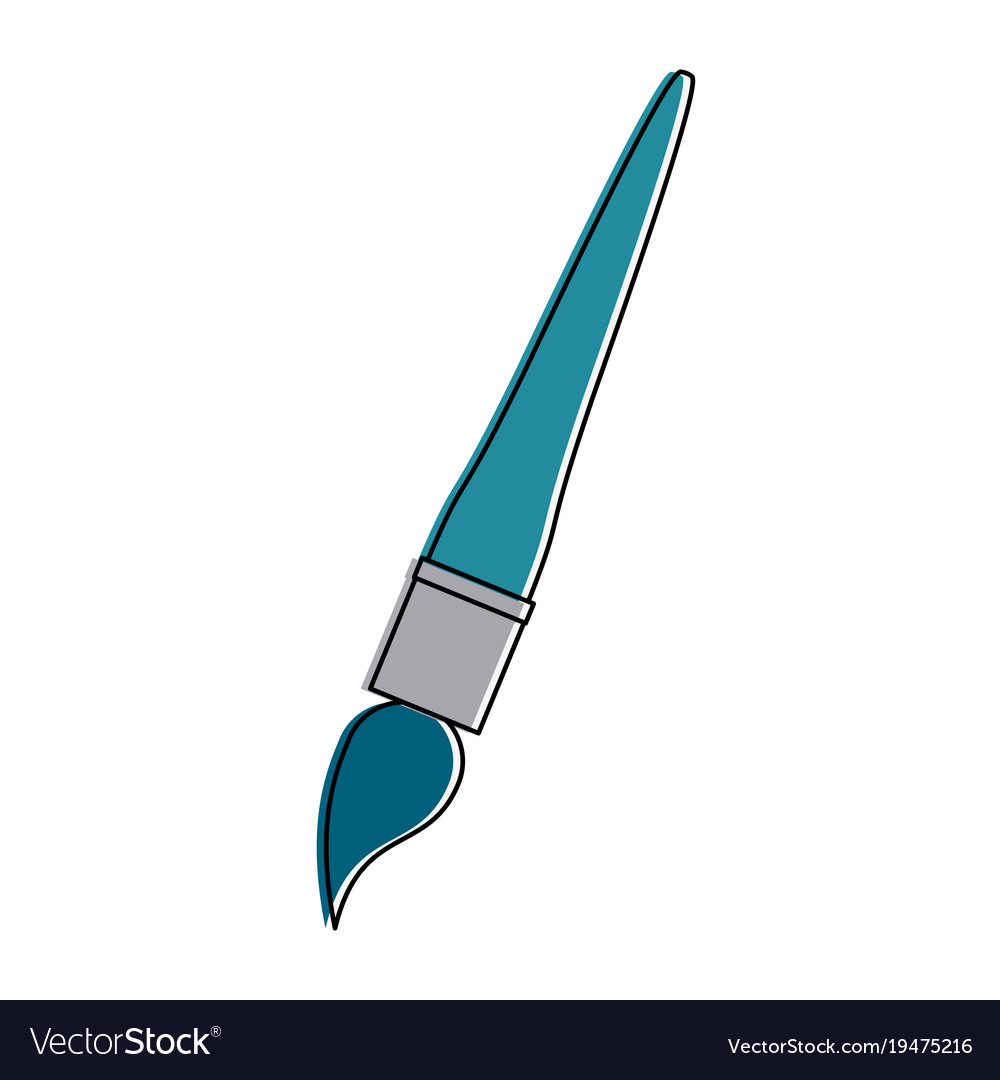 Paint brush art Royalty Free Vector Image VectorStock
