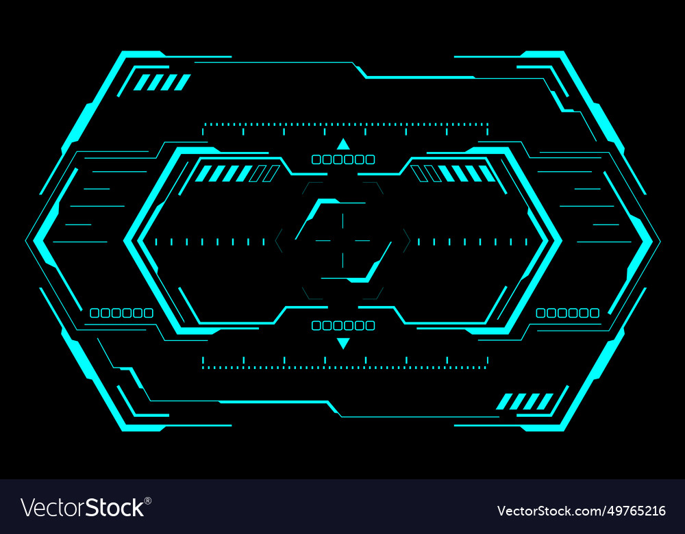 Sci-Fi Hexagon HUD Interface