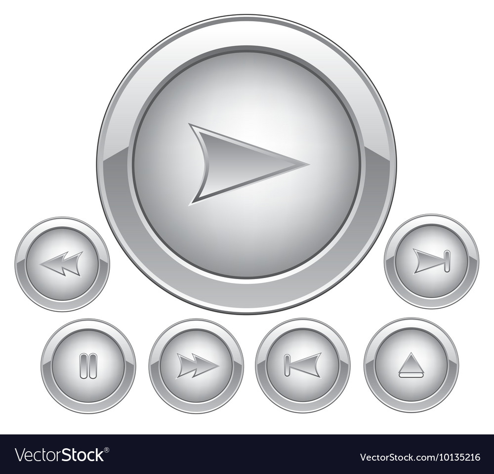 Set of glossy buttons