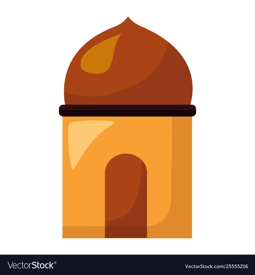 Temple dome architecture Royalty Free Vector Image