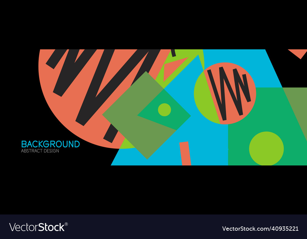Abstract background with blocks lines geometric vector image Abstract background with blocks lines geometric