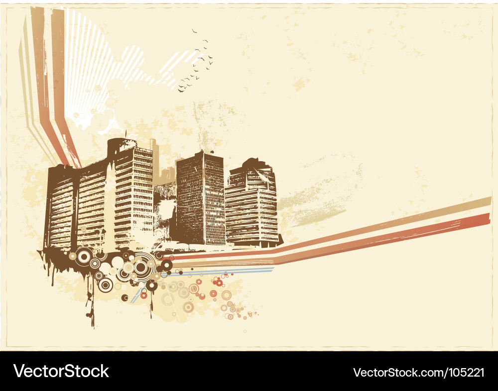 Big city Royalty Free Vector Image - VectorStock