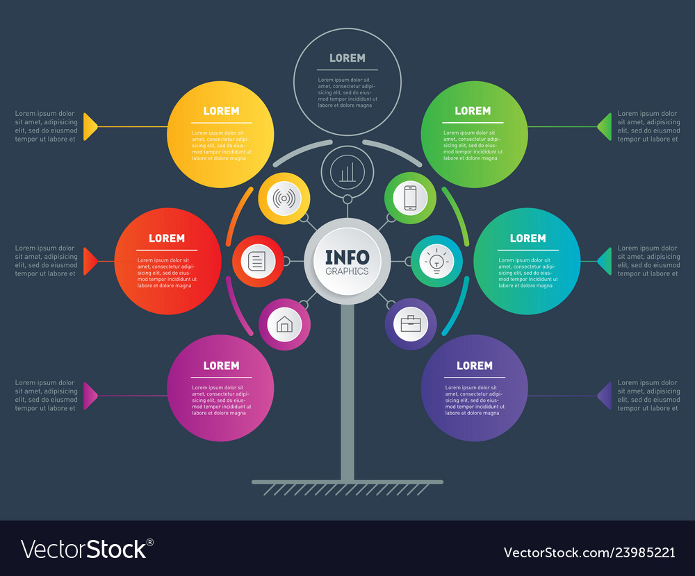 Business presentation or info graphics concept