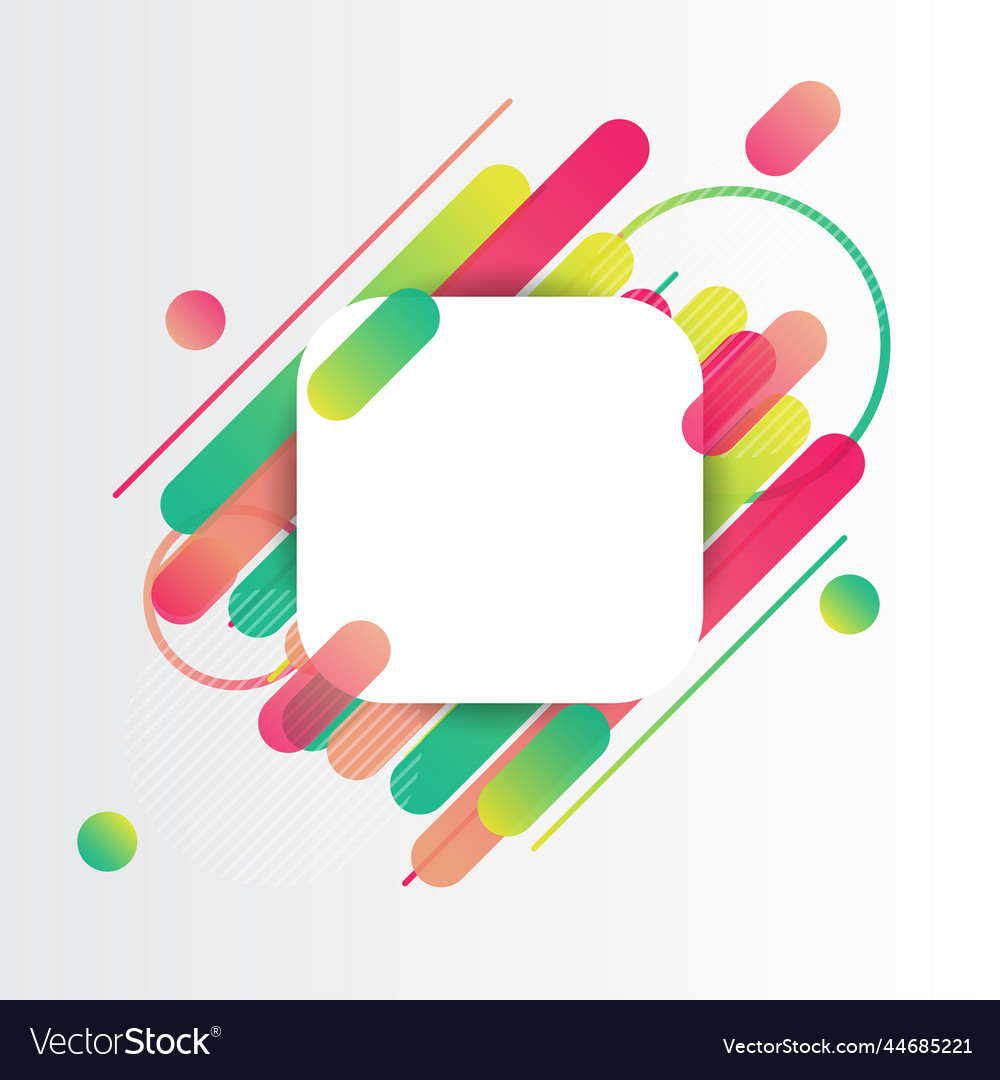 Creative rounded lines edge place for text vector image Creative rounded lines edge place for text