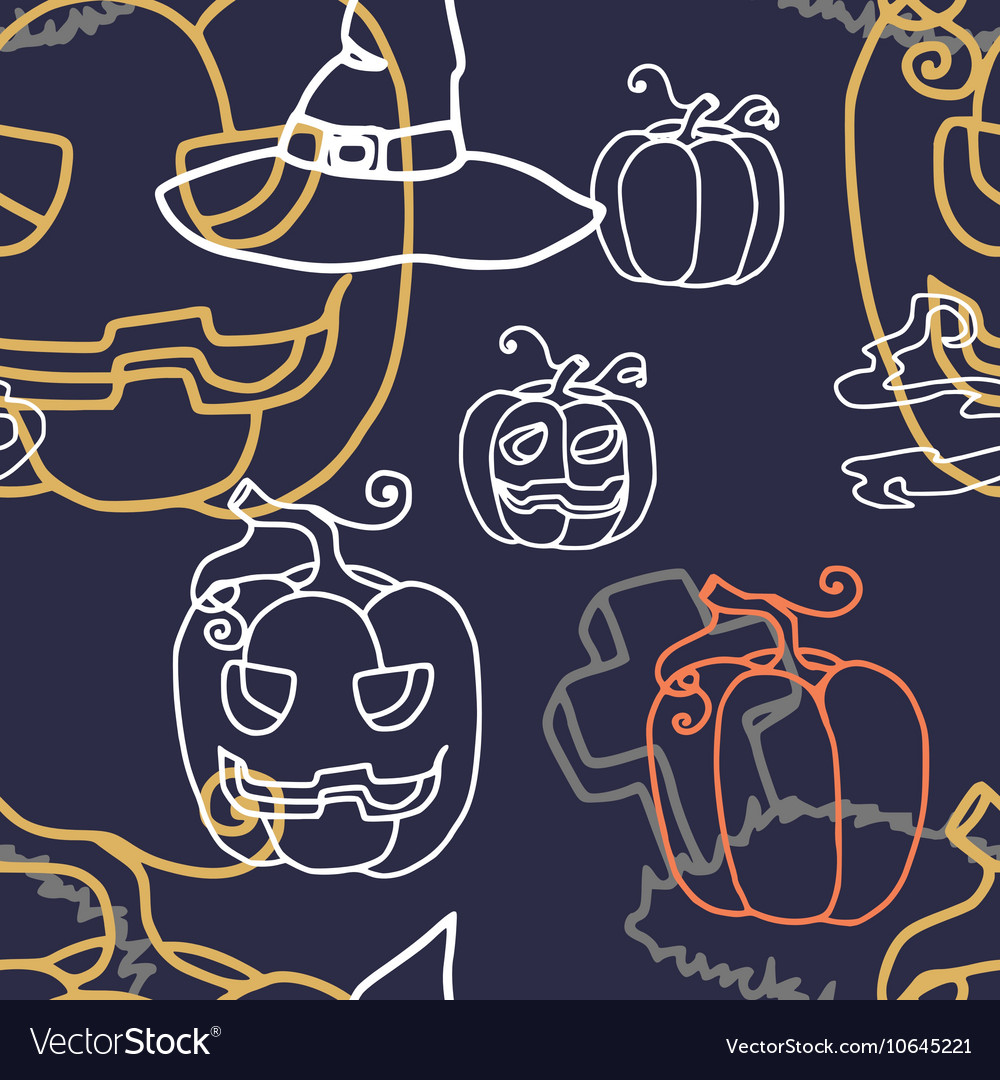 Halloween seamless pattern