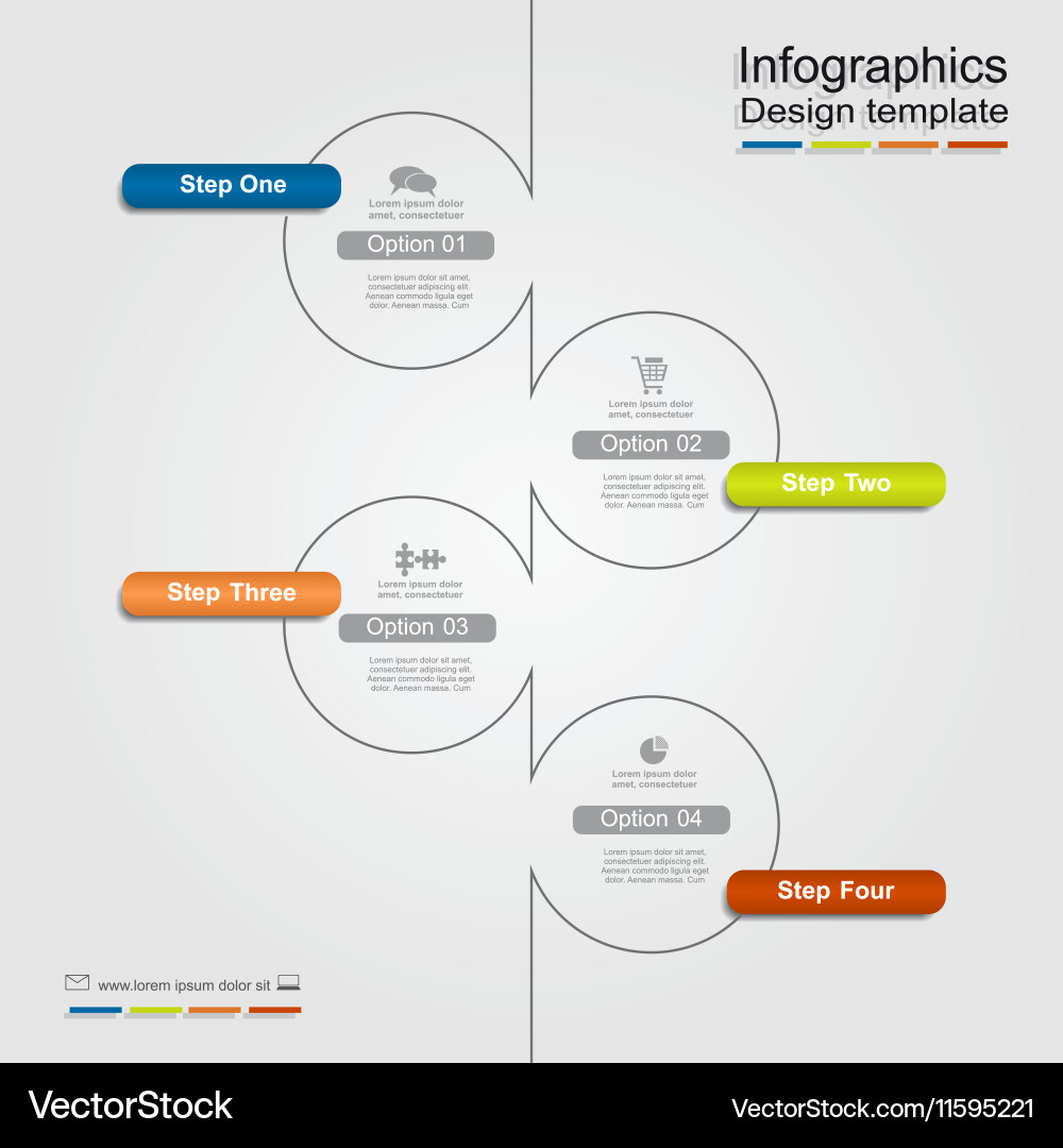 Infographic template with place for your data Vector Image