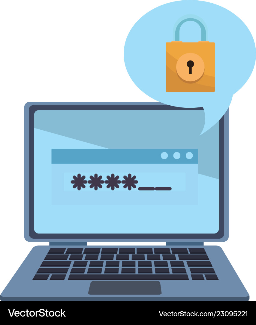 Security system technology Royalty Free Vector Image