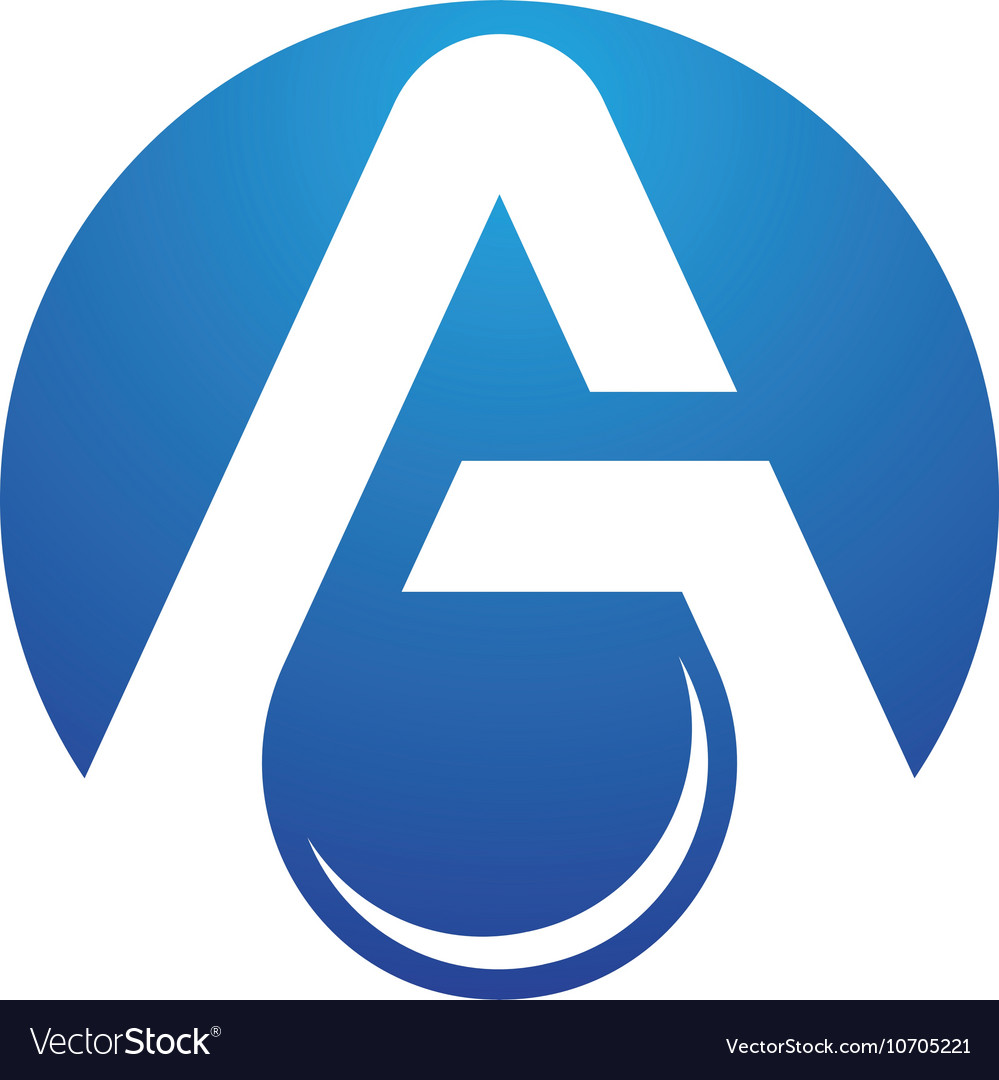 Wassertropfen Logo Vorlage